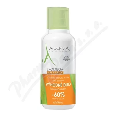 A-DERMA Exomega CONTROL Emolient Cream 400ml DUO