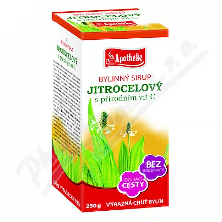 Apotheke Bylinný sirup Jitrocelový 250g