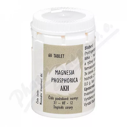 Magnesia phosphorica AKH tbl.60