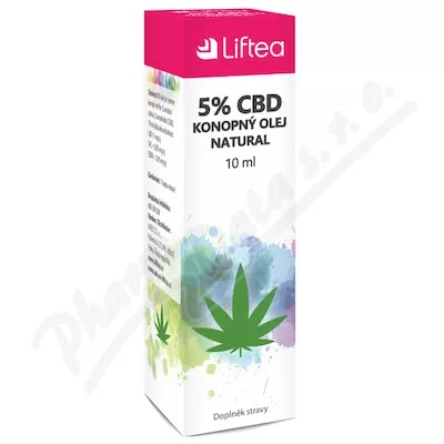 LIFTEA 5% CBD konopný olej 10ml