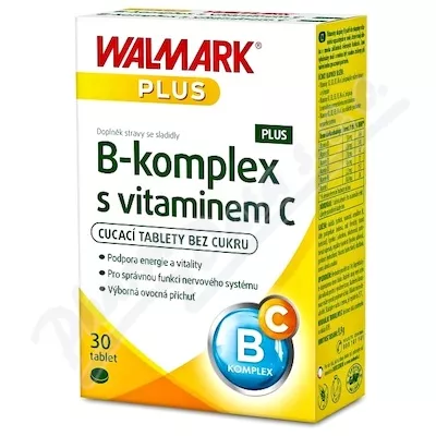 Walmark B-komplex PLUS s vitaminem C tbl.30