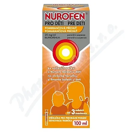 Nurofen dla dzieci 20 mg/ml, proszek do sporządzania roztworu, 100 ml, II