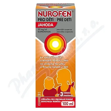 Nurofen pro děti Jahoda 20mg/ml por.sus.100ml II