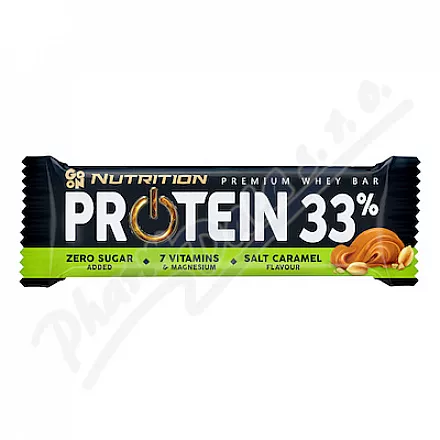 GO ON Proteinová tyčinka 33% slaný karamel 50g
