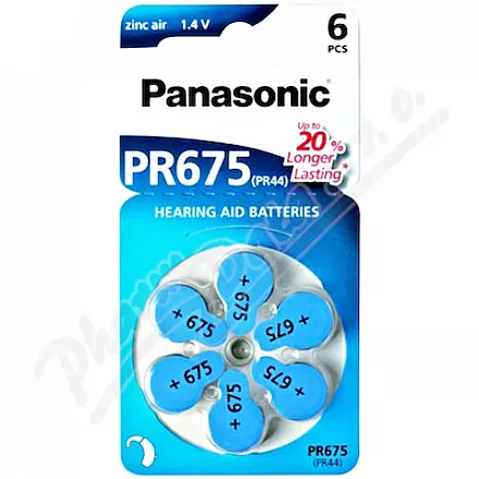 Panasonic PR675 baterie do naslouchadel 6ks