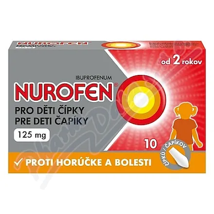 Nurofen dla dzieci 125 mg, czopki, 10 szt.