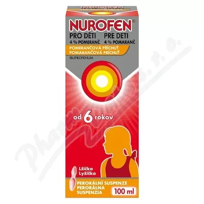 NUROFEN PRO DĚTI POMERANČ