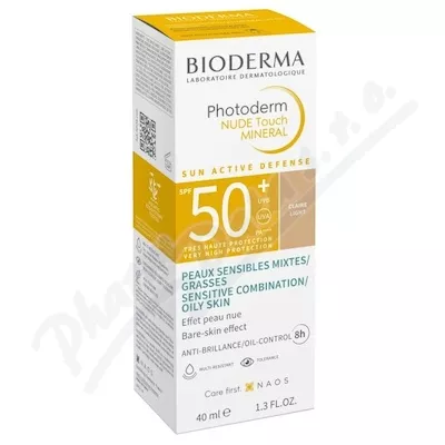 BIODERMA Photoderm NUDE Touch světlý SPF 50+ 40ml - make-upy,make-up,