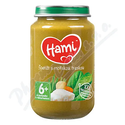 Hami Špenát s mořskou treskou 200g 6m+