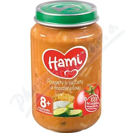 Hami Špagety s rajčaty a mozzarellou 200g 8m+