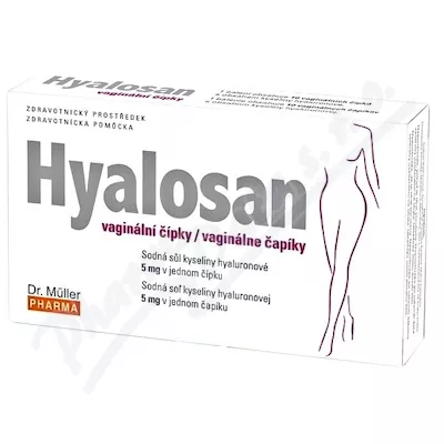 Hyalosan vaginální čípky 10ks Dr.Müller