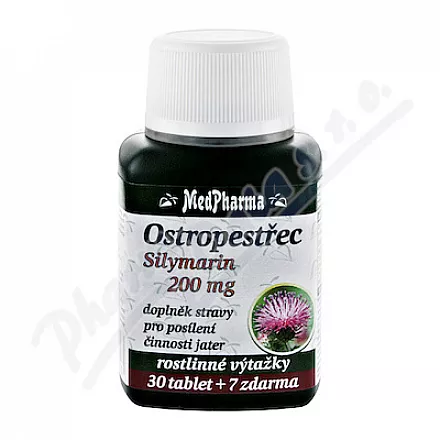 MedPharma Ostropest plamisty (sylimaryna 200mg) tbl.37