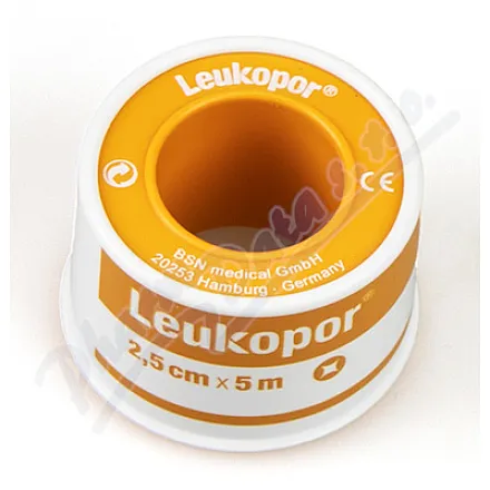 Leukopor fixační jemná páska cívka 2.5cmx5m