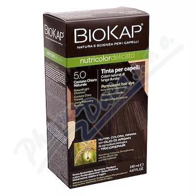 BIOKAP Barva na vlasy 5.0 Kaštan přír.světlá 140ml