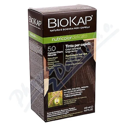 BIOKAP Farba do włosów 5.0 Kasztan Naturalny Jasny 140ml