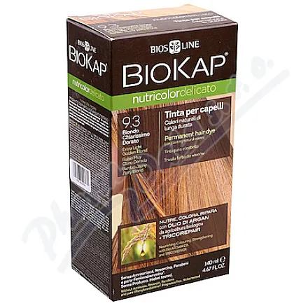 BIOKAP Farba do włosów 9.3 Blond złoty jasny 140ml