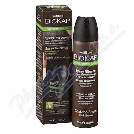 BIOKAP Spray Touch Up Cover Spray Brązowy Ciemny 75ml