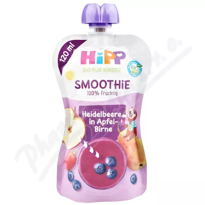 HiPP BIO Smoothie Jablko-Hruška-Borůvky 120ml