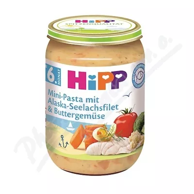 HiPP BABY Těstoviny s treskou v másl.zelenině 190g