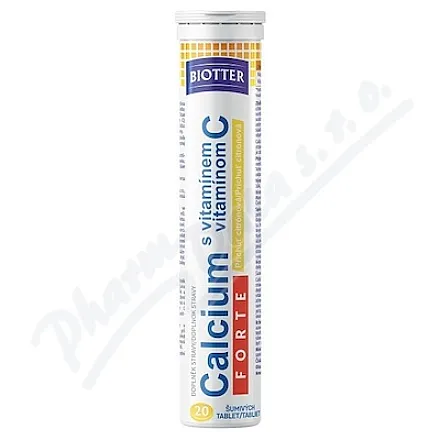 Biotter Calcium Forte z wit.C lemon 20szt tbl.