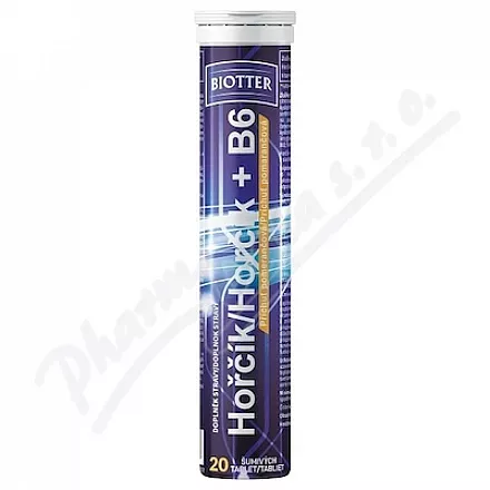 Biotter Hořčík s vit.B6 pomeranč 20ks šum.tbl.