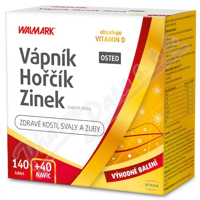 Walmark Váp-Hoř-Zinek Osteo tbl.140+40 Promo2021