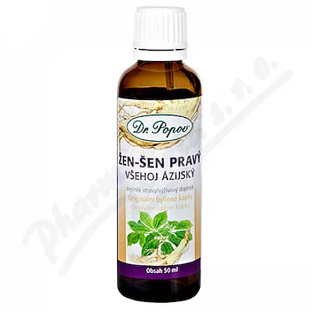 Dr.Popov Ziołowe krople Żeń-szeń-pszenica 50ml