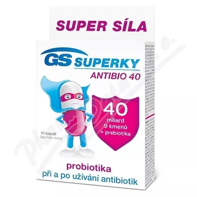 GS Superky Antibio 40 cps.10 ČR/SK