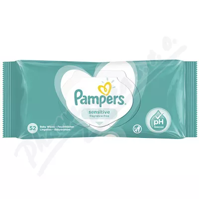 PAMPERS vlhčené ubrousky Sensitive 52ks