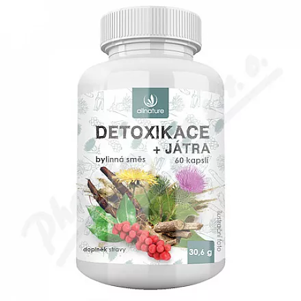 Allnature Detoxikace+játra bylinný extrakt cps.60