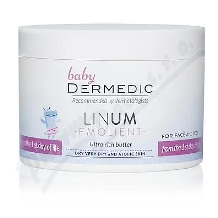 Linum Emolient Baby – intensywnie odżywcze masło do ciała 225 g