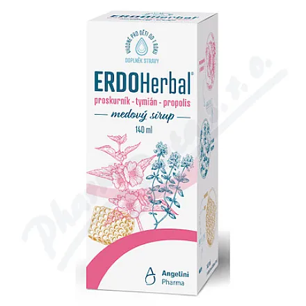 ERDOHerbal medový sirup 140ml