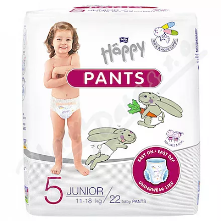 Happy Pants Junior plenkové kalhotky 11-18kg 22ks