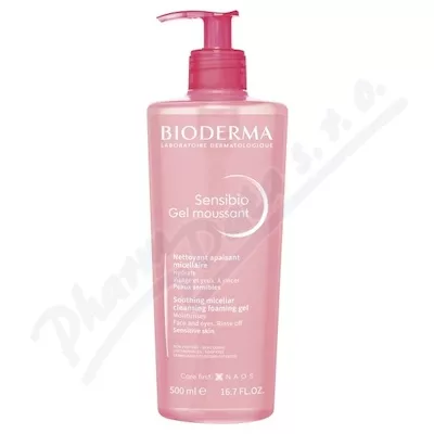 BIODERMA Sensibio Gel moussant 500ml - odličování,odličování obličeje,čištění obličeje,čistění pleti,