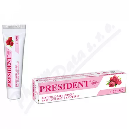 PRESIDENT zubní pasta děti 0-3roky malina 30ml