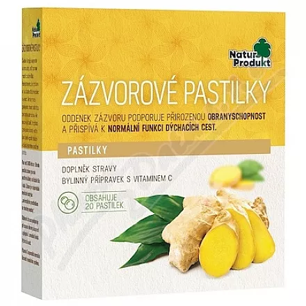 Naturprodukt Zázvorové pastilky 20ks