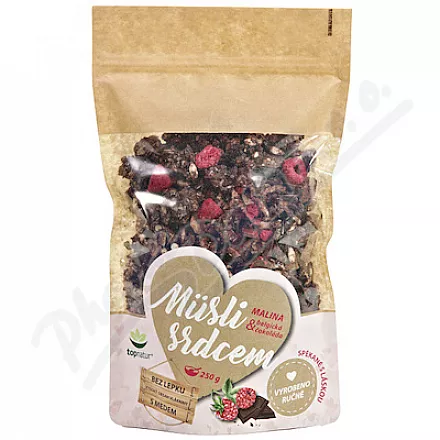 Topnatur Müsli srdcem malina&belg.čokoláda 250g