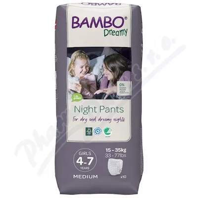 BAMBO DREAMY NIGHT PANTS 4-7 GIRL