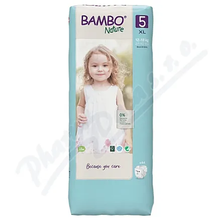 Bambo Nature 5 děts.plenkové kalhotky 12-18kg 44ks