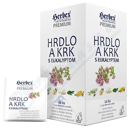 HERBEX Hrdlo a krk s eukalyptem n.s.20x1.5g