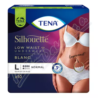 TENA SILHOUETTE NORMAL LOW WAIST BLANC L