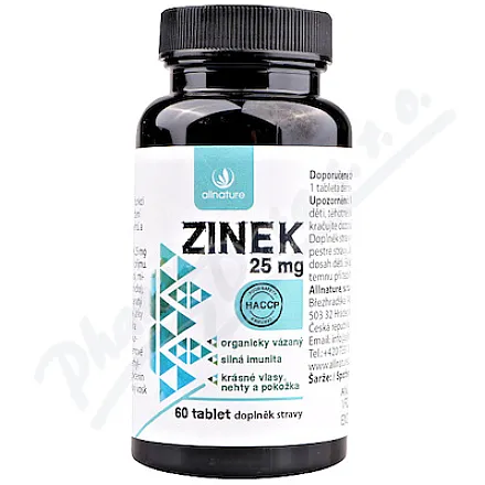 Allnature Zinek 25mg tbl.60