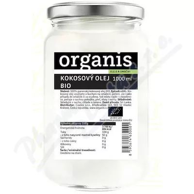 Organis Kokosový olej panenský BIO 1000ml