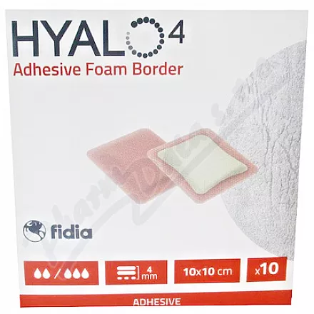 Hyalo4 Silic.Adhes.Border Foam Dress.10x10cm 10szt