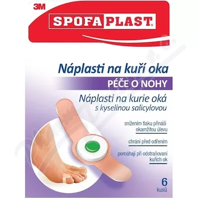 3M Spofaplast 183 Náplasti na kuří oka 70x12mm 6ks