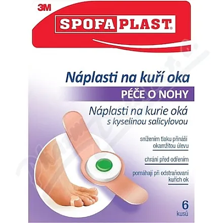 3M Spofaplast 183 Plastry na kurze oczy 70x12mm 6szt