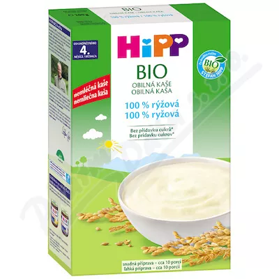 HiPP Obilná kaše 100% rýžová BIO 4m 200g