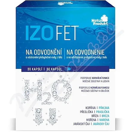 Naturprodukt Izofet na odvodnění cps.30