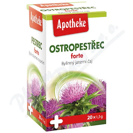 Apotheke Ostropestřec forte jaterní čaj 20x1.5g