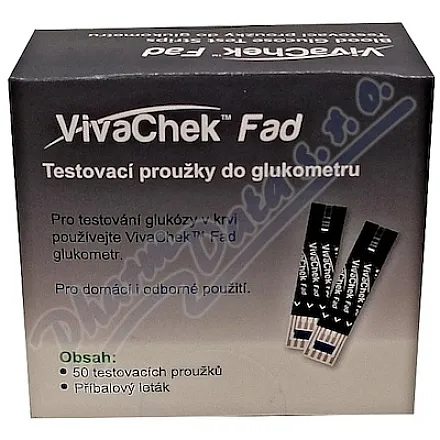 VivaChek Fad proužky do glukometru 50ks